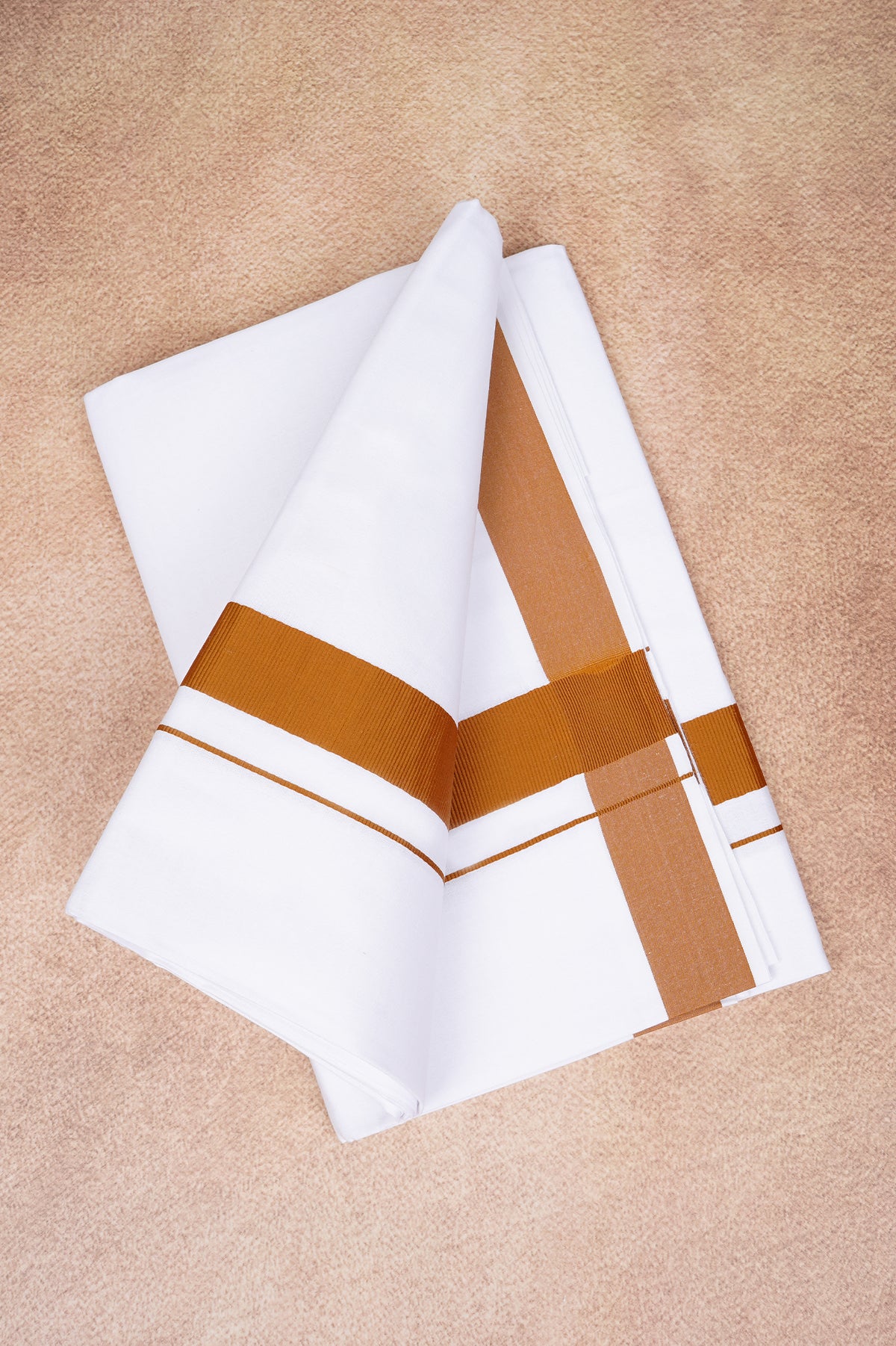 Single Layer White Dhoti with Fancy Border – Peru – FS-09 RX
