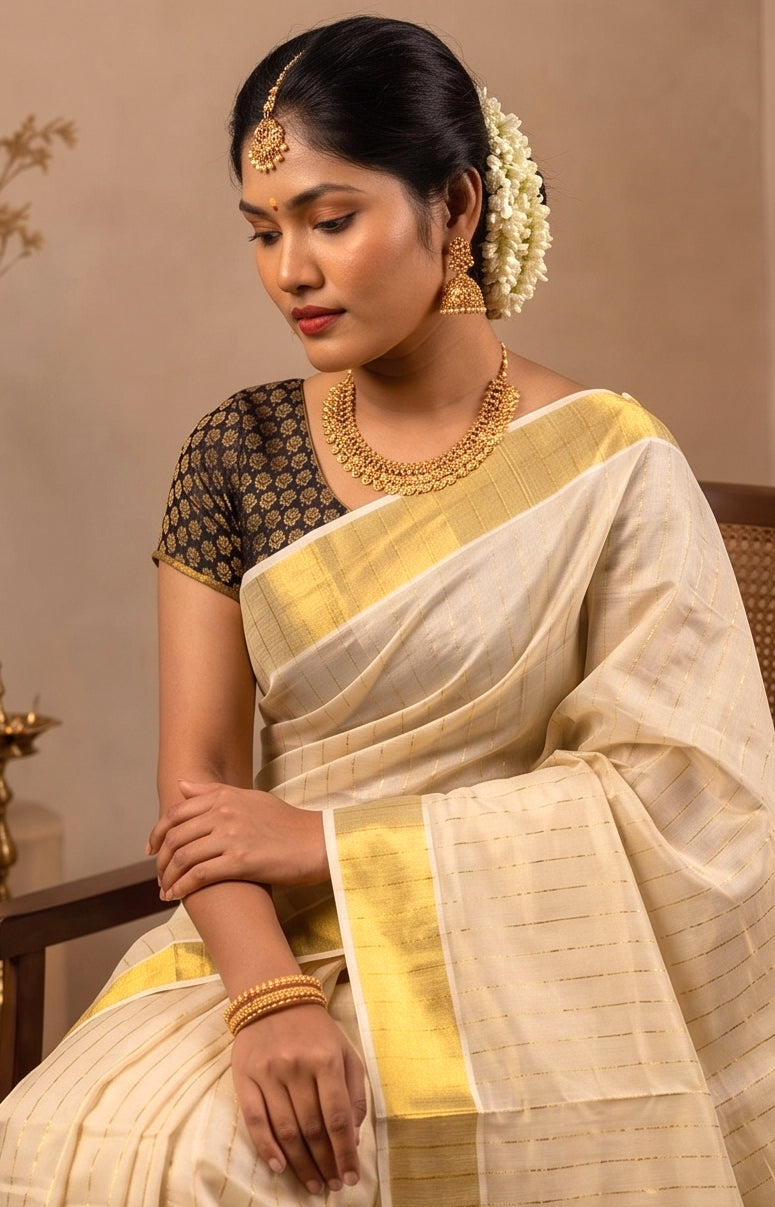 KS-1254 KASAVU SAREE 6.25 MTR