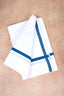 Single Layer White Dhoti – Peacock Blue – HS-01 RX