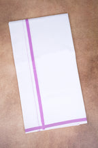 Single Layer White Dhoti – Pink – HS-07 RX