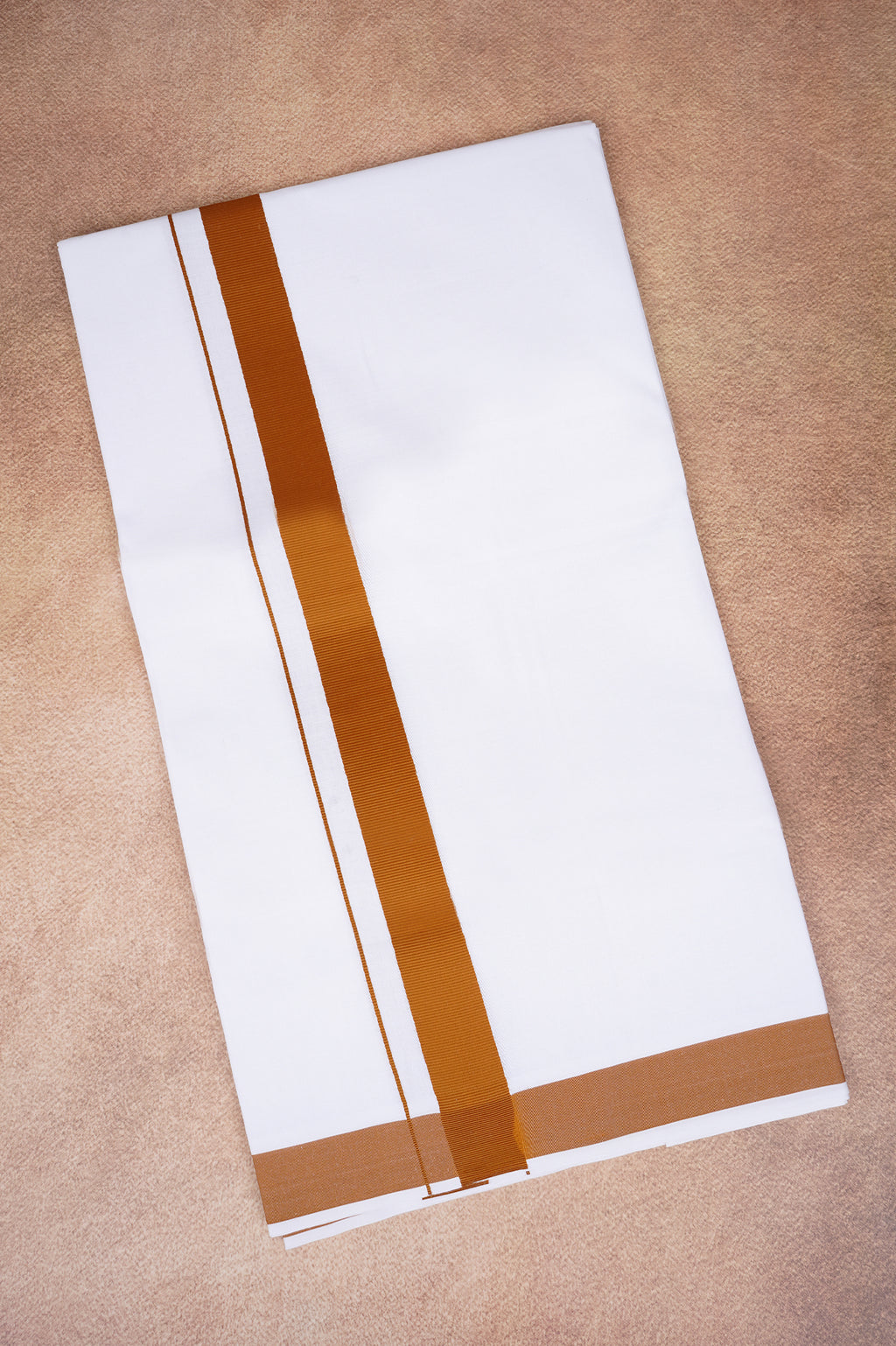 Single Layer White Dhoti with Fancy Border – Peru – FS-09 RX