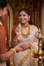 KS-1488 GOLD KASAVU SAREE 6.25 MTR