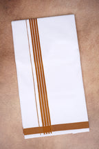 Single Layer White Dhoti with Fancy Border – Peru – FS-08 RX