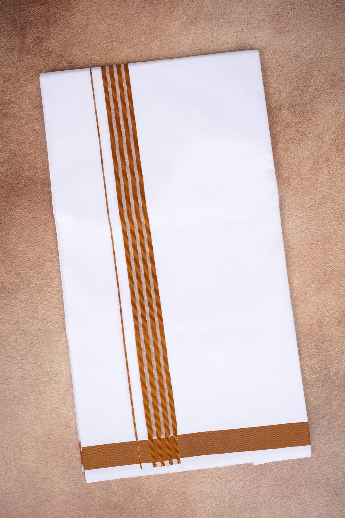 Single Layer White Dhoti with Fancy Border – Peru – FS-08 RX
