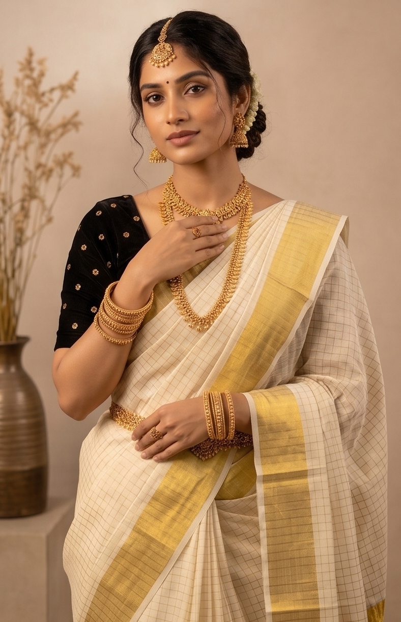 KS-1276 KASAVU SAREE 6.25 MTR