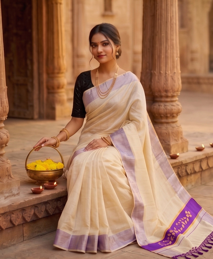 KS-1246 KASAVU SAREE 6.25 MTR