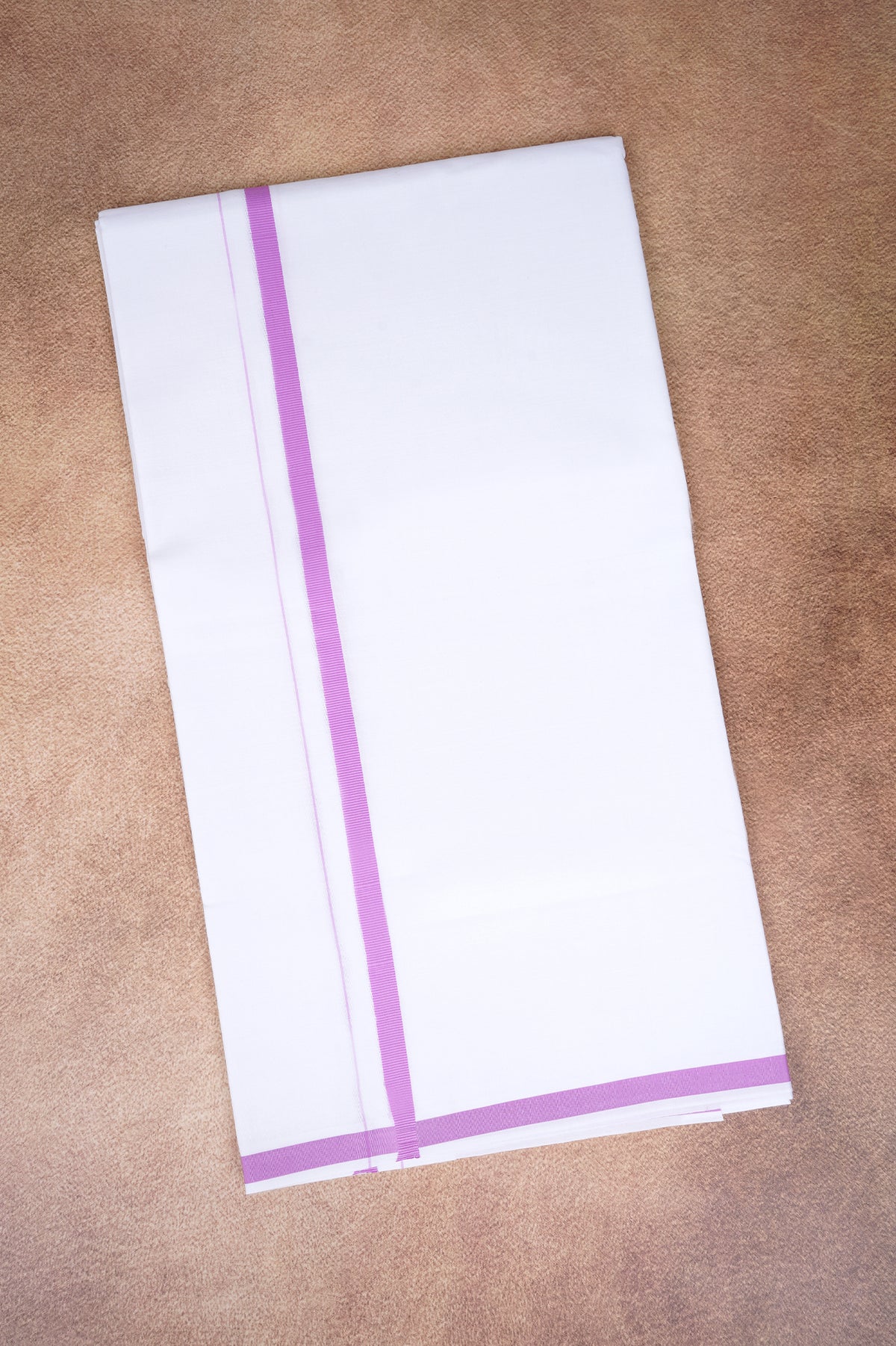 Single Layer White Dhoti – Pink – HS-01 RX