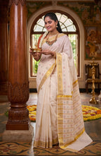 KS-1488 GOLD KASAVU SAREE 6.25 MTR