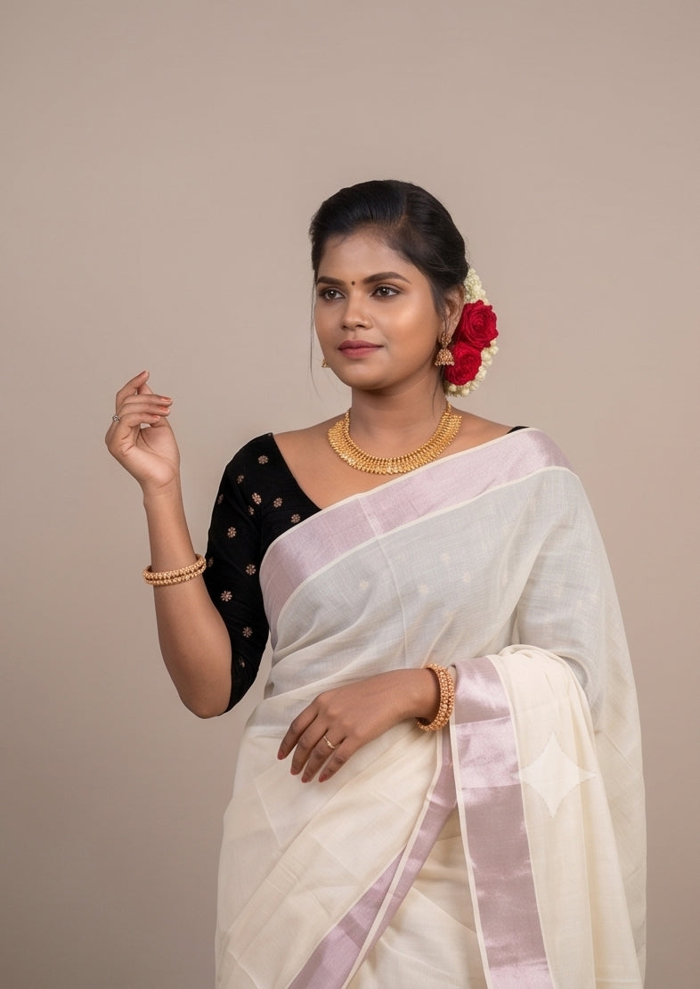 KS-1358 KASAVU SAREE 6.25 MTR