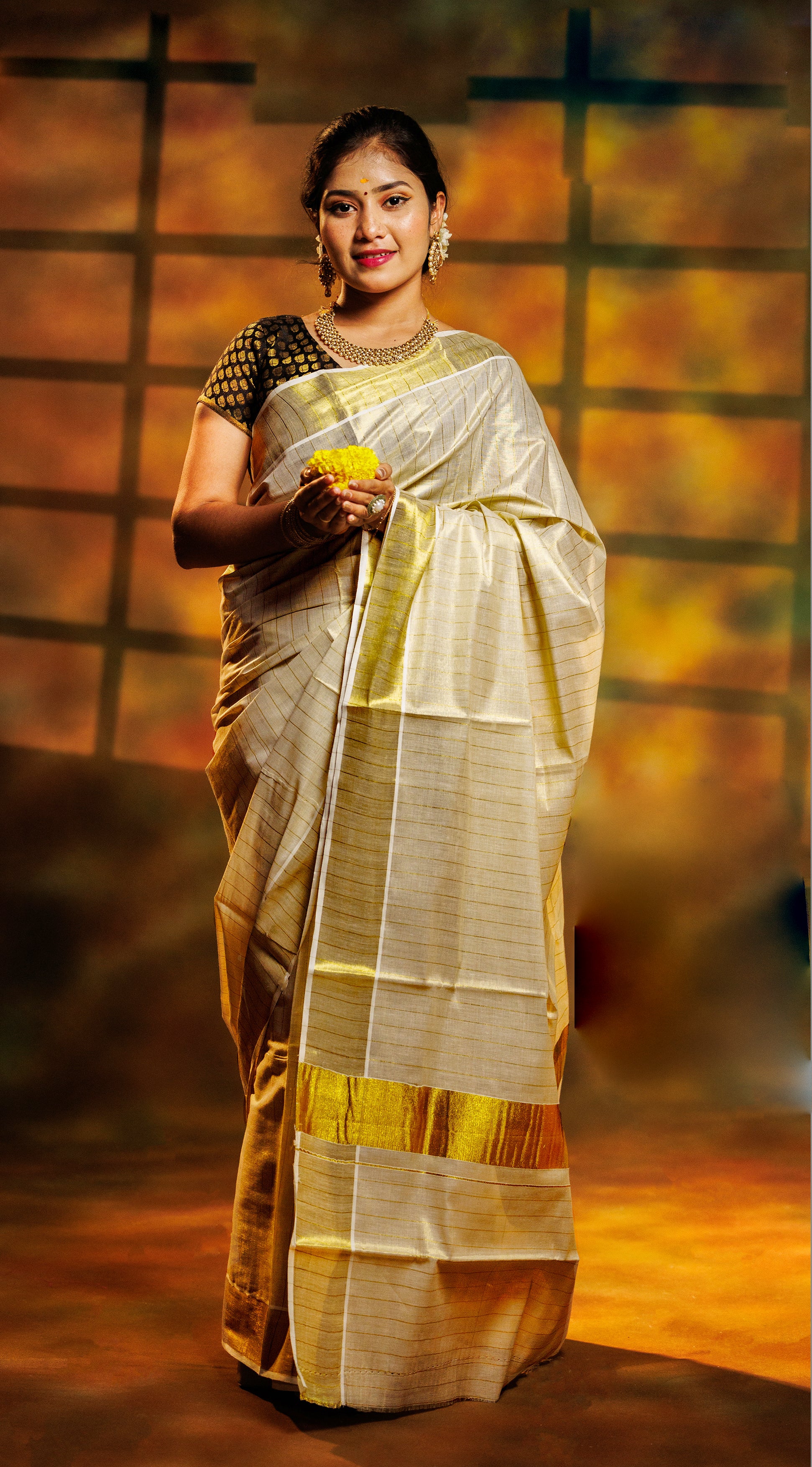 KS-1254 KASAVU SAREE 6.25 MTR