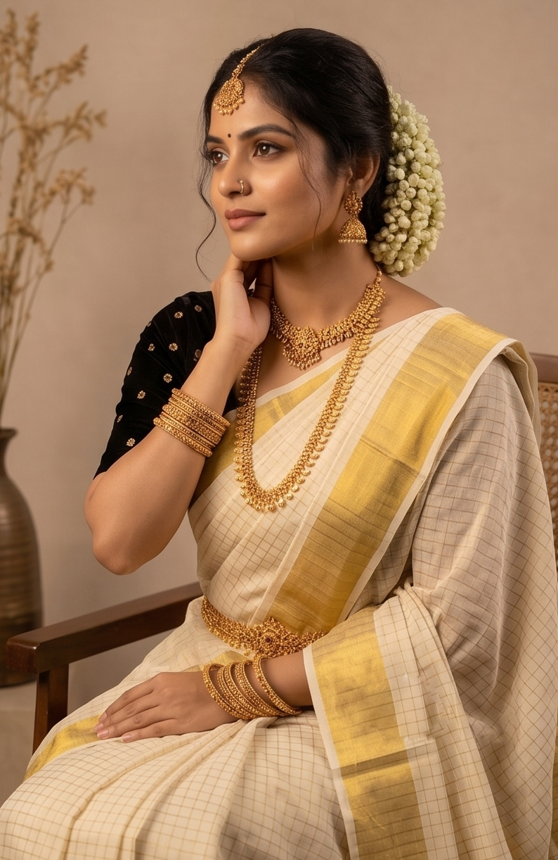 KS-1276 KASAVU SAREE 6.25 MTR