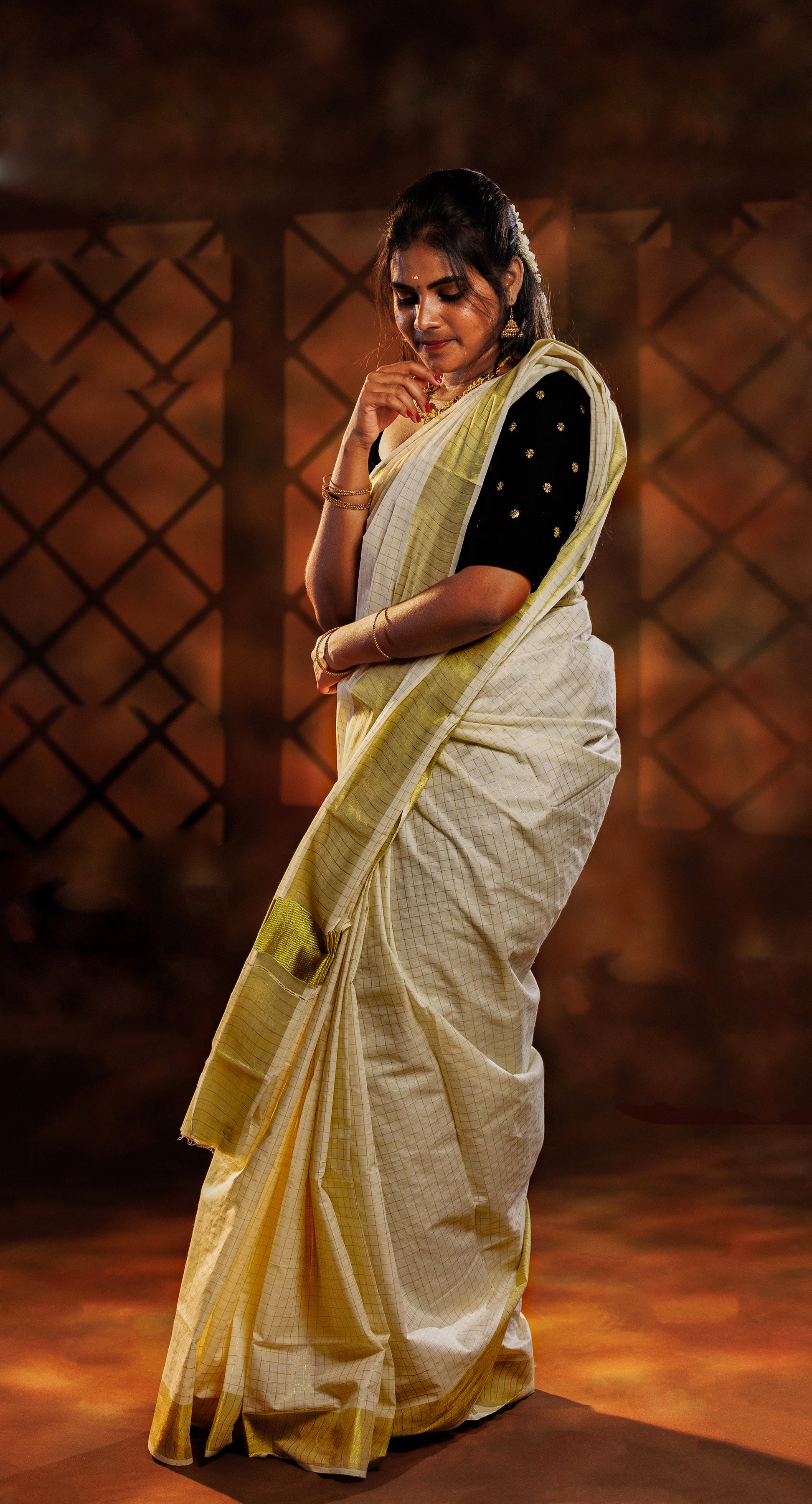 KS-1276 KASAVU SAREE 6.25 MTR