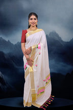 KS-1511 GOLD KASAVU SAREE 6.25 MTR