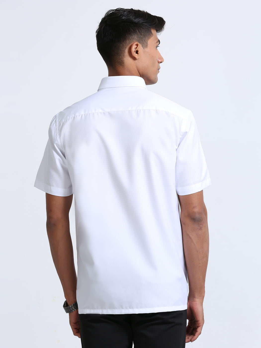 Fine Cotton White Shirt Half Sleeve