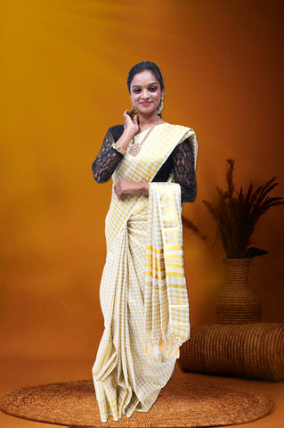 AR-C137 GOLD KASAVU SAREE 6.25 MTR