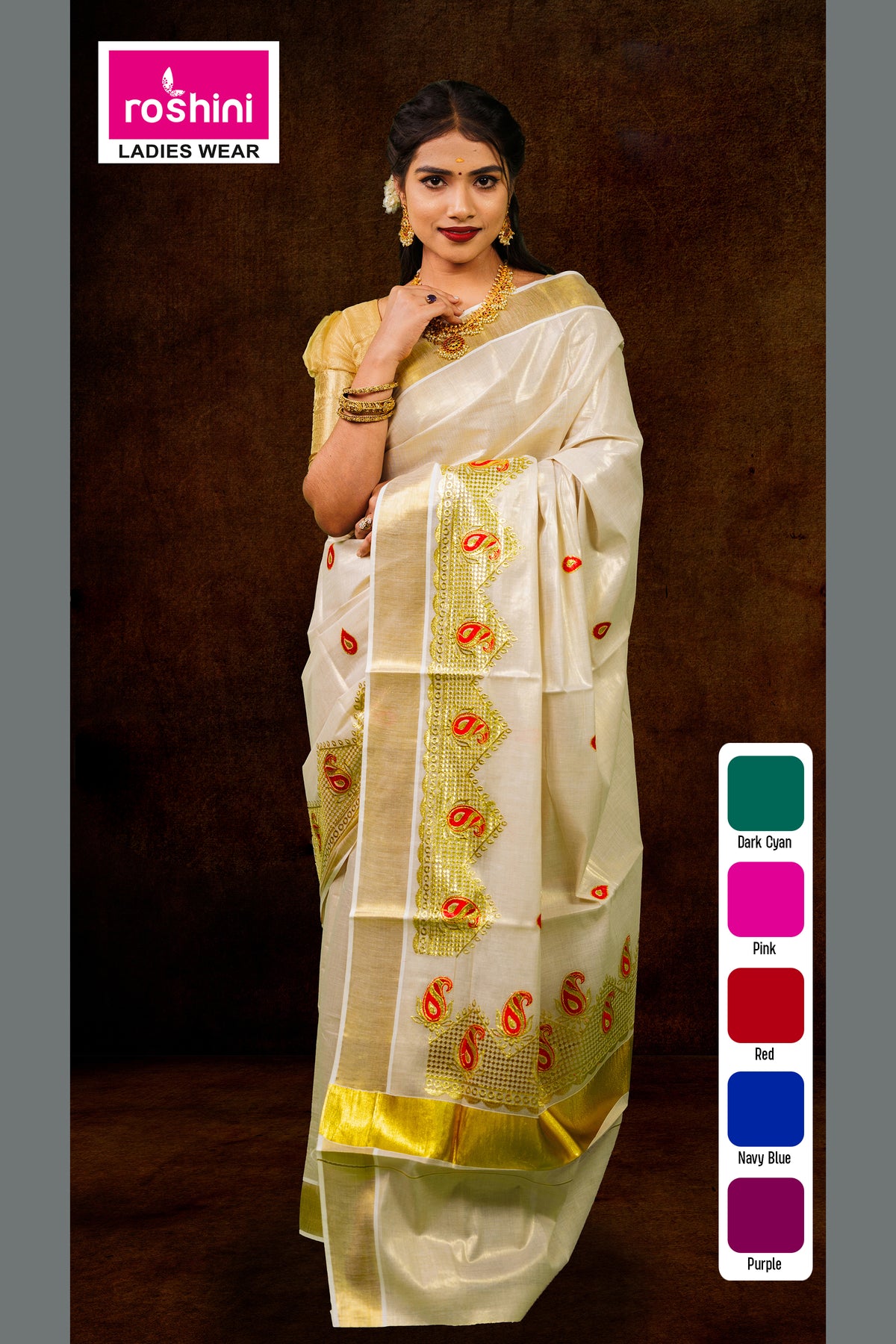 KS-1208 KASAVU SAREE 6.25 MTR