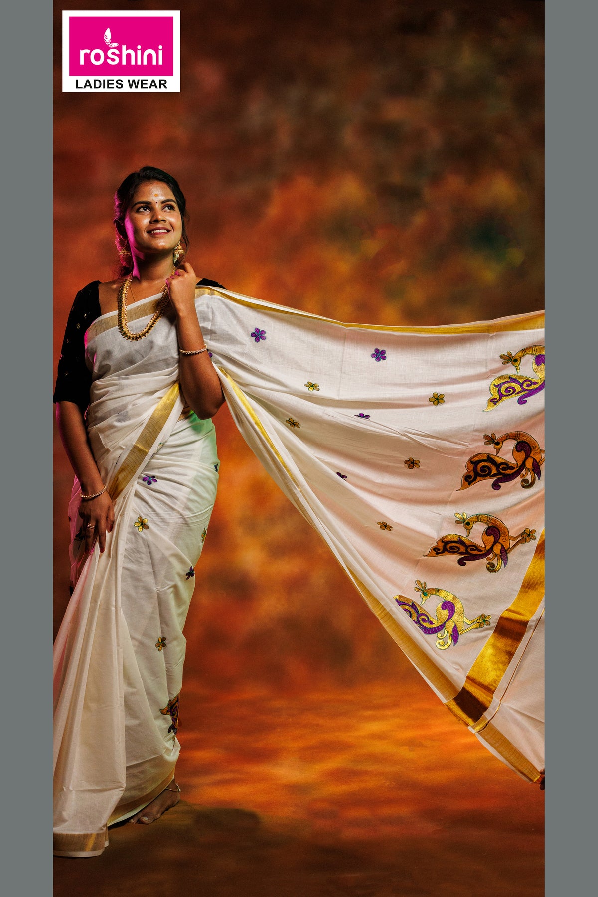 KS-1065 KASAVU SAREE 6.25 MTR
