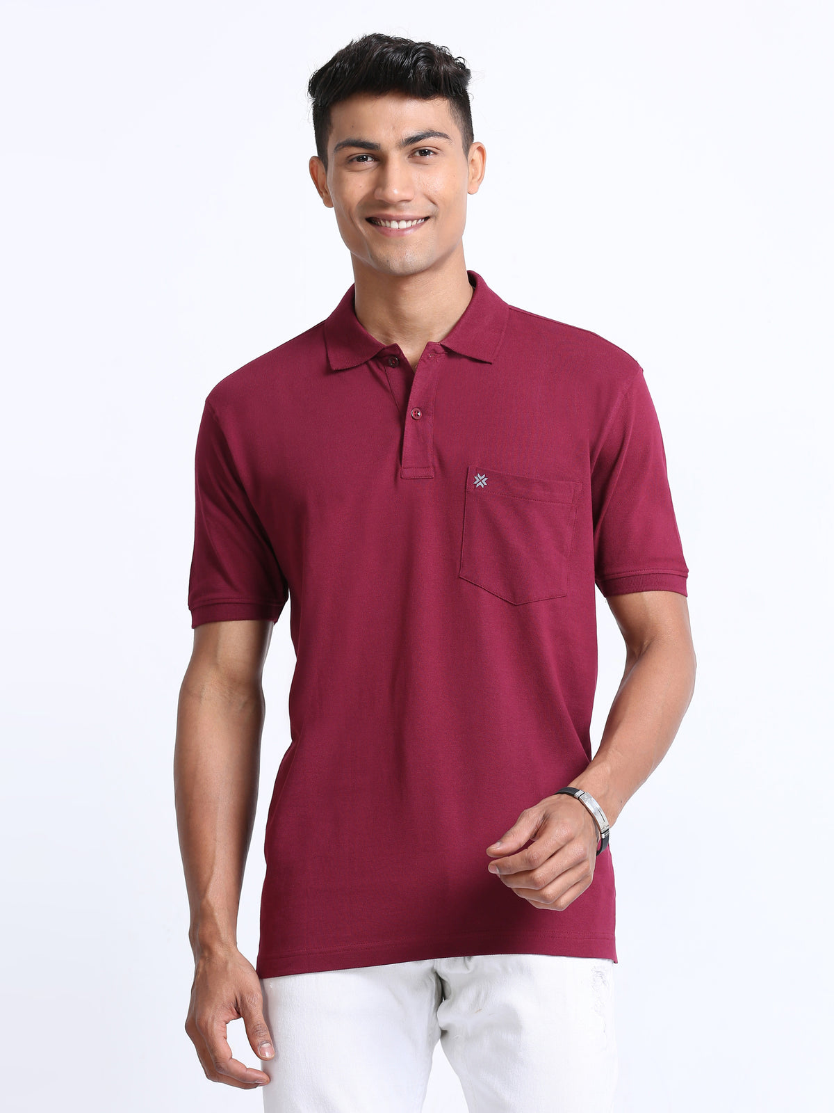 Coral Maroon Colour T-Shirt for Men - 7005 Coral Maroon Colour T-Shirt for Men - 7005 BUY 2 GET 1 FREE