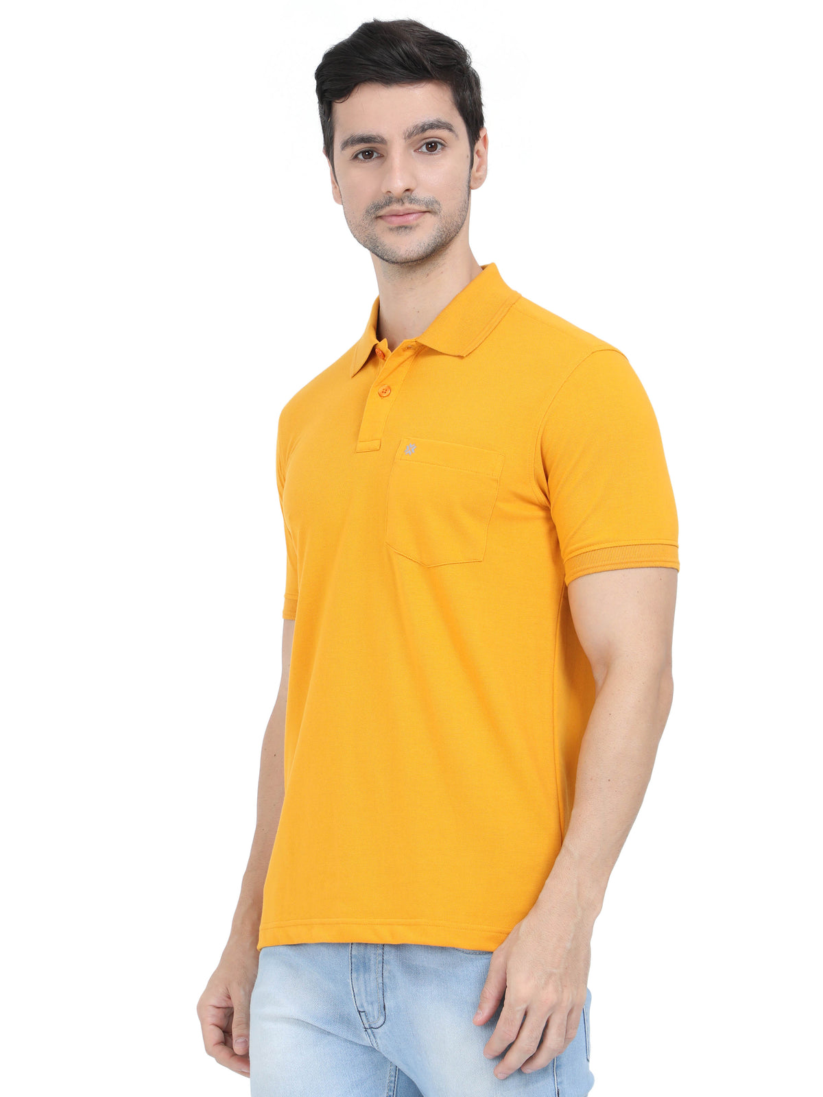 Coral Mustard Colour T-Shirt for Men - 7006 BUY 2 GET 1 FREE