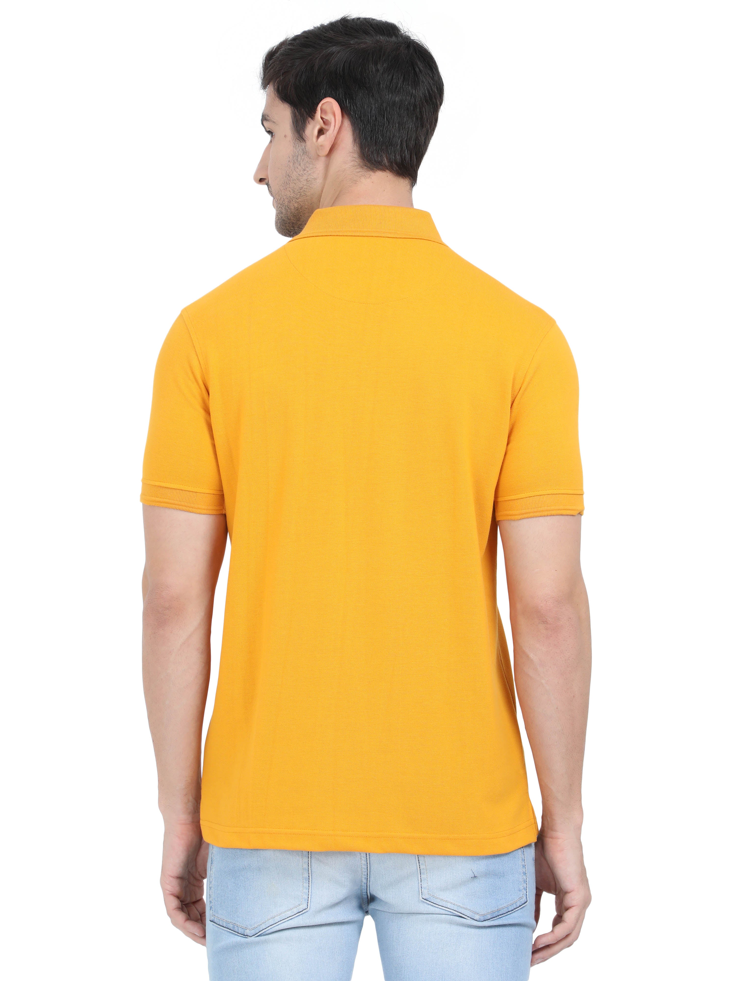 Coral Mustard Colour T-Shirt for Men - 7006 BUY 2 GET 1 FREE