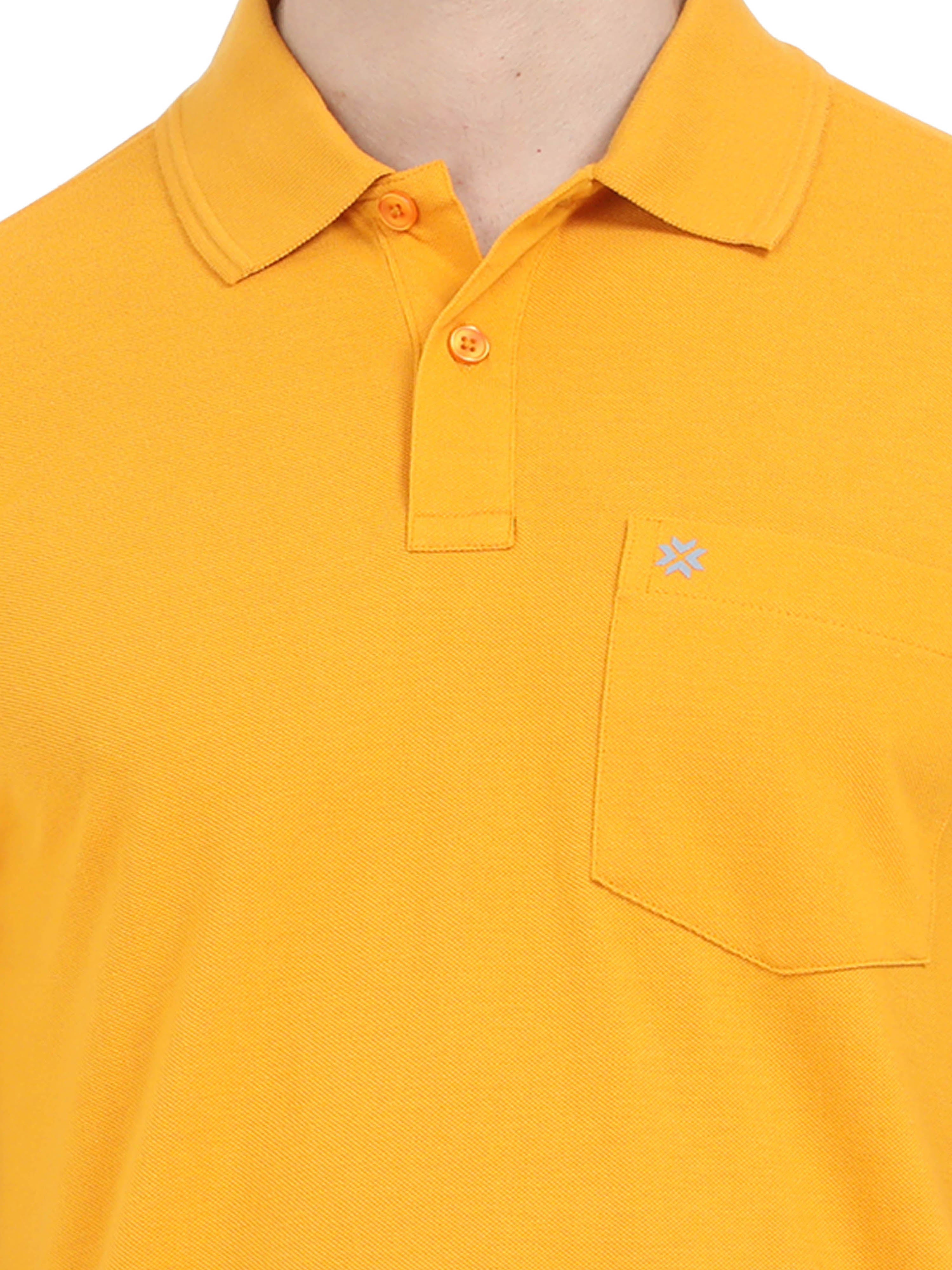 Coral Mustard Colour T-Shirt for Men - 7006 BUY 2 GET 1 FREE