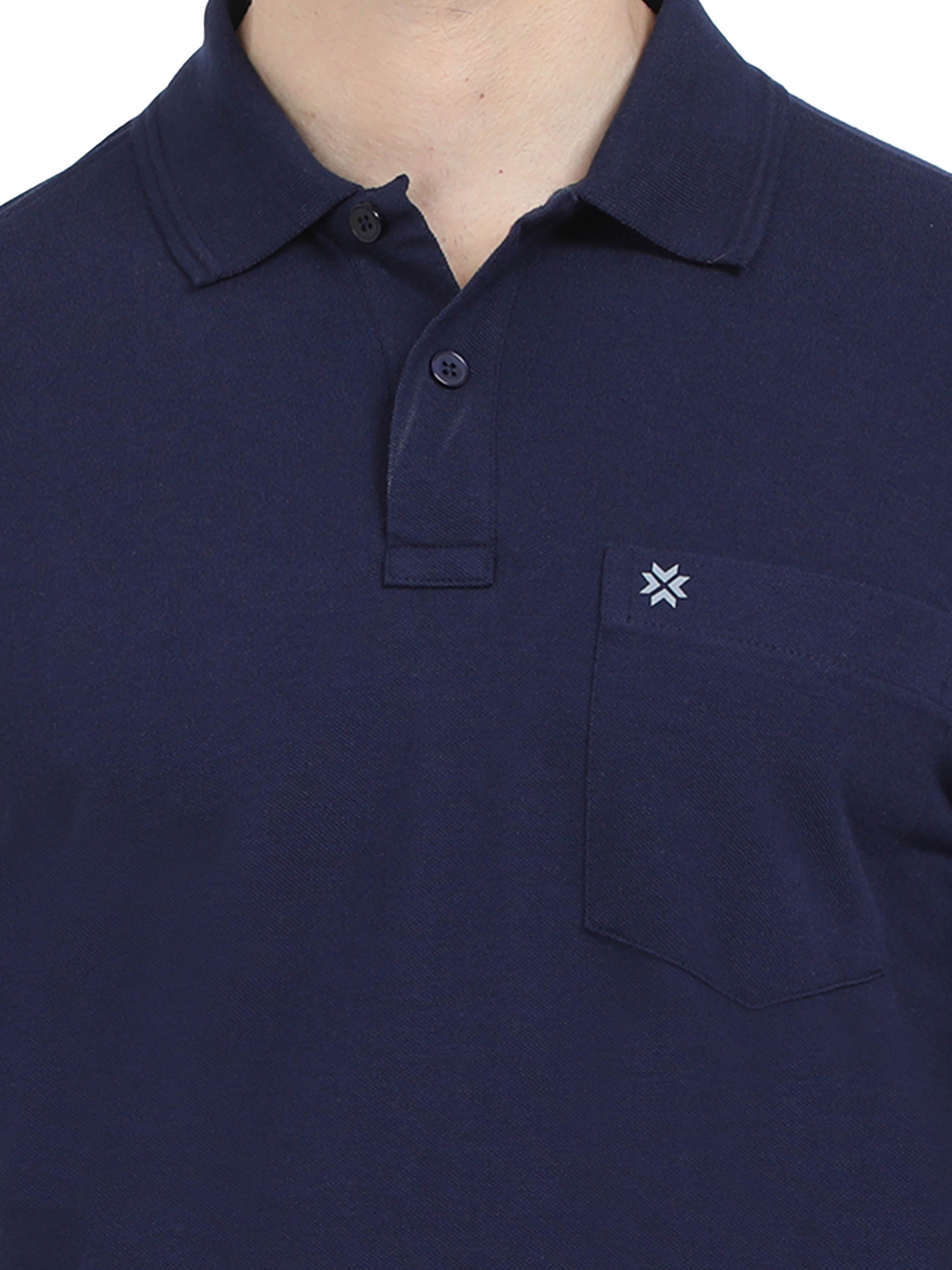 Coral Navy Colour T-Shirt for Men - 7007 BUY 2 GET 1 FREE