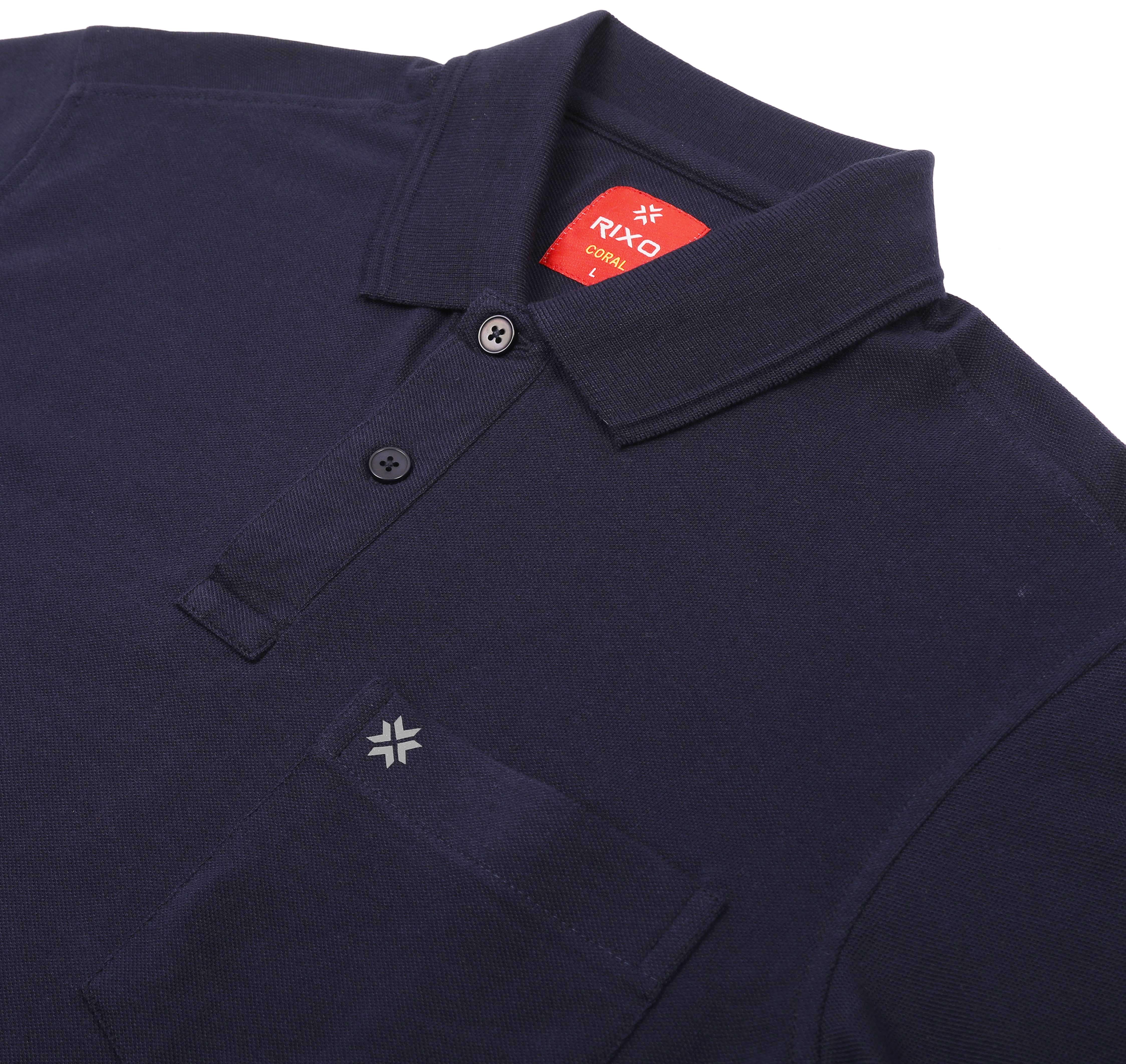 Coral Navy Colour T-Shirt for Men - 7007 BUY 2 GET 1 FREE
