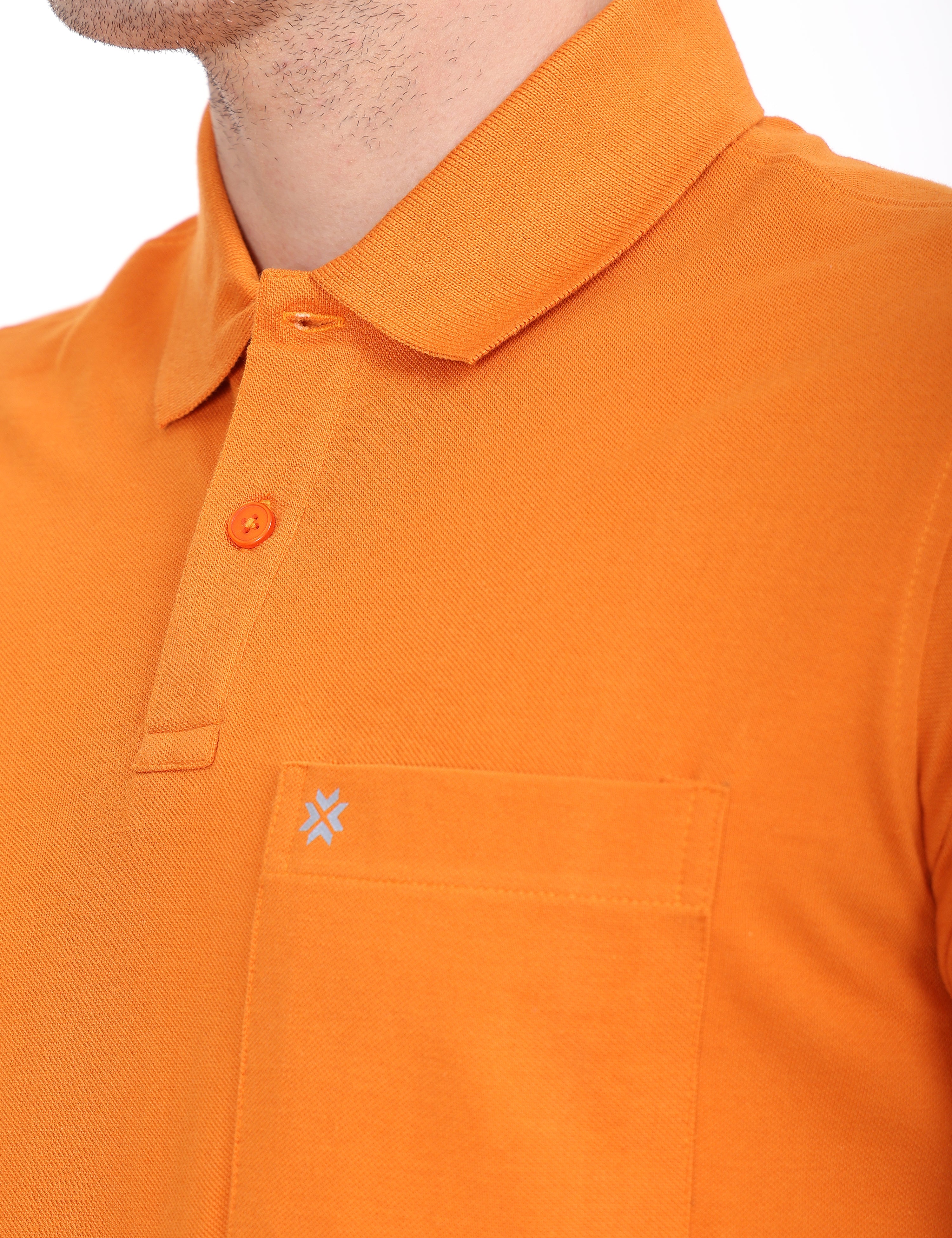 Coral dark orange Colour T-shirt - 7012 BUY 2 GET 1 FREE