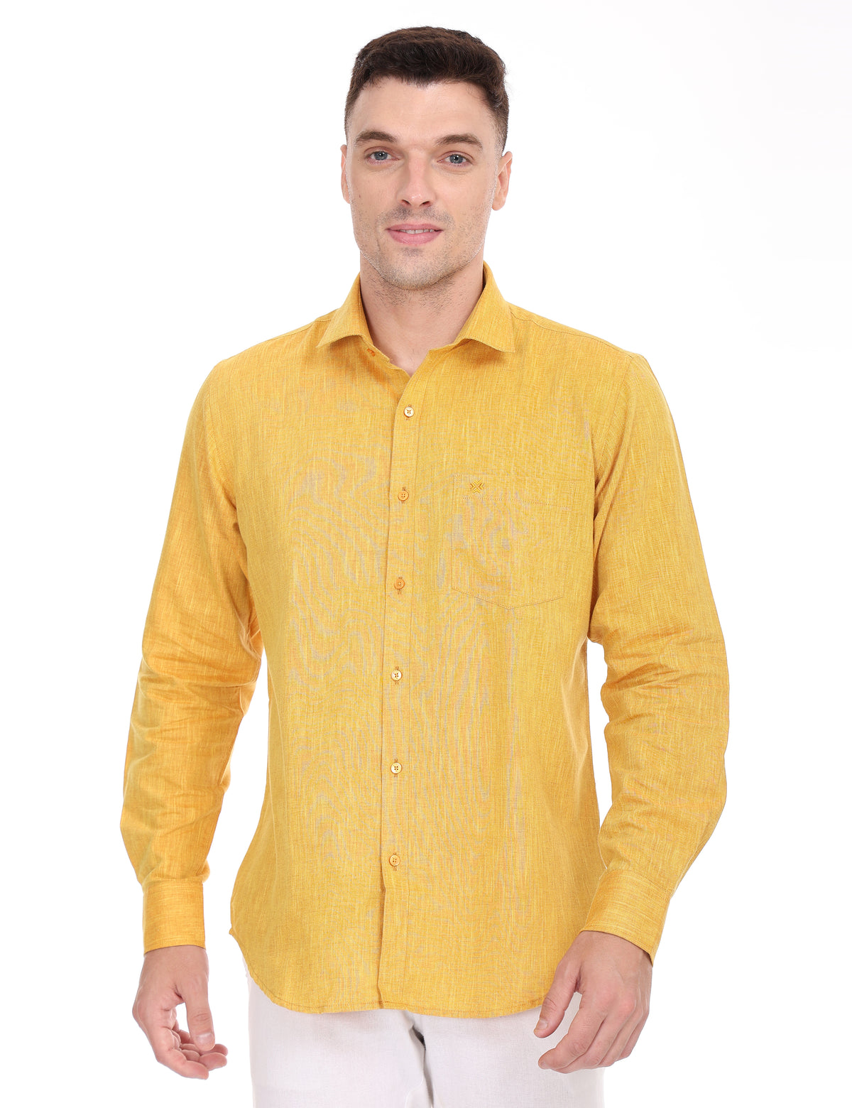 Linseed Cotton Colour Shirt Full Sleeve -17004