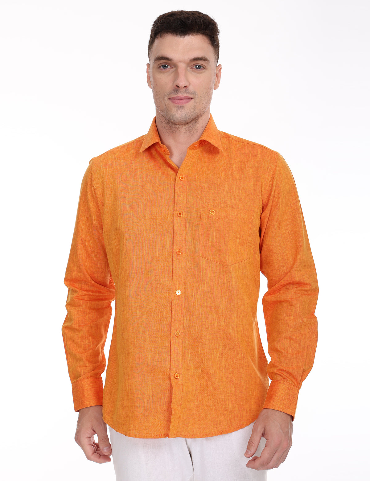 Linseed Cotton Colour Shirt Full Sleeve -17005