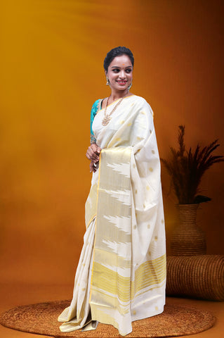 KS-836 GOLD TISSUE SAREE 6.25 MTR