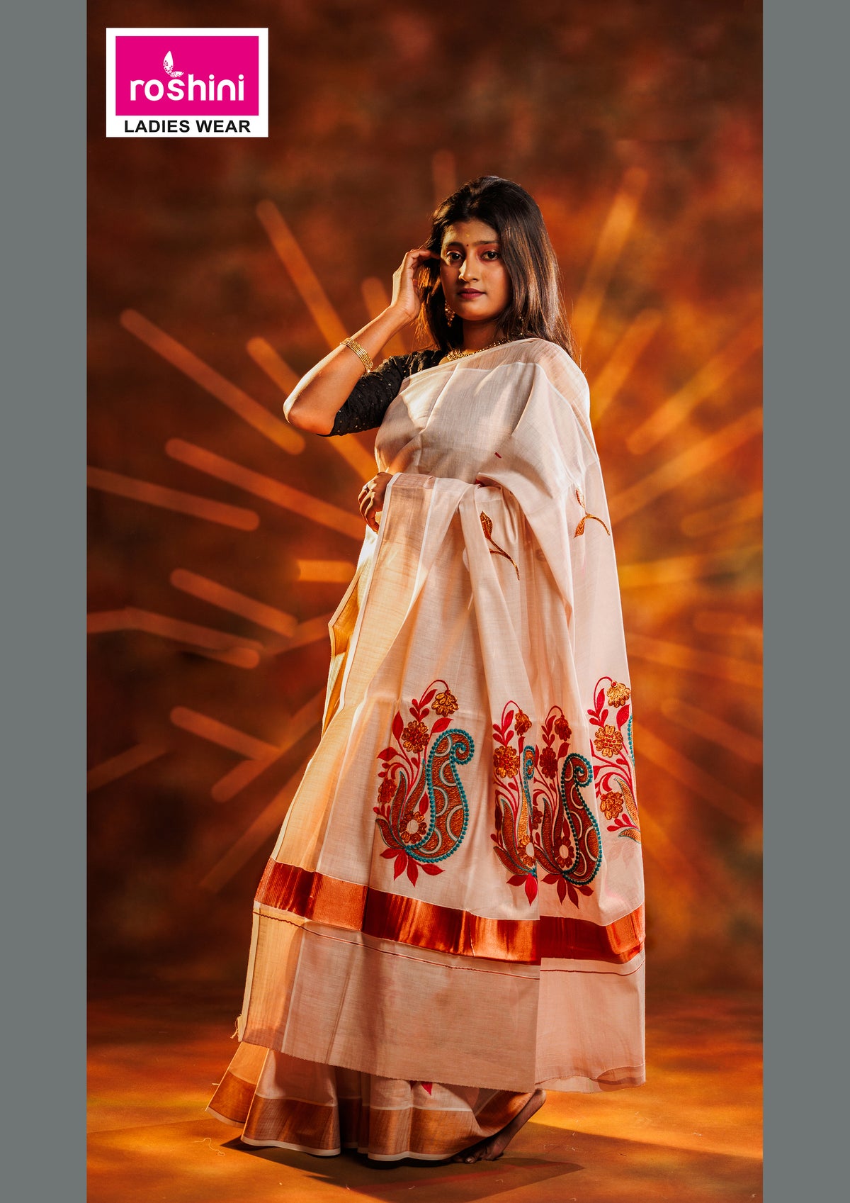KS-1069 KASAVU SAREE 6.25 MTR