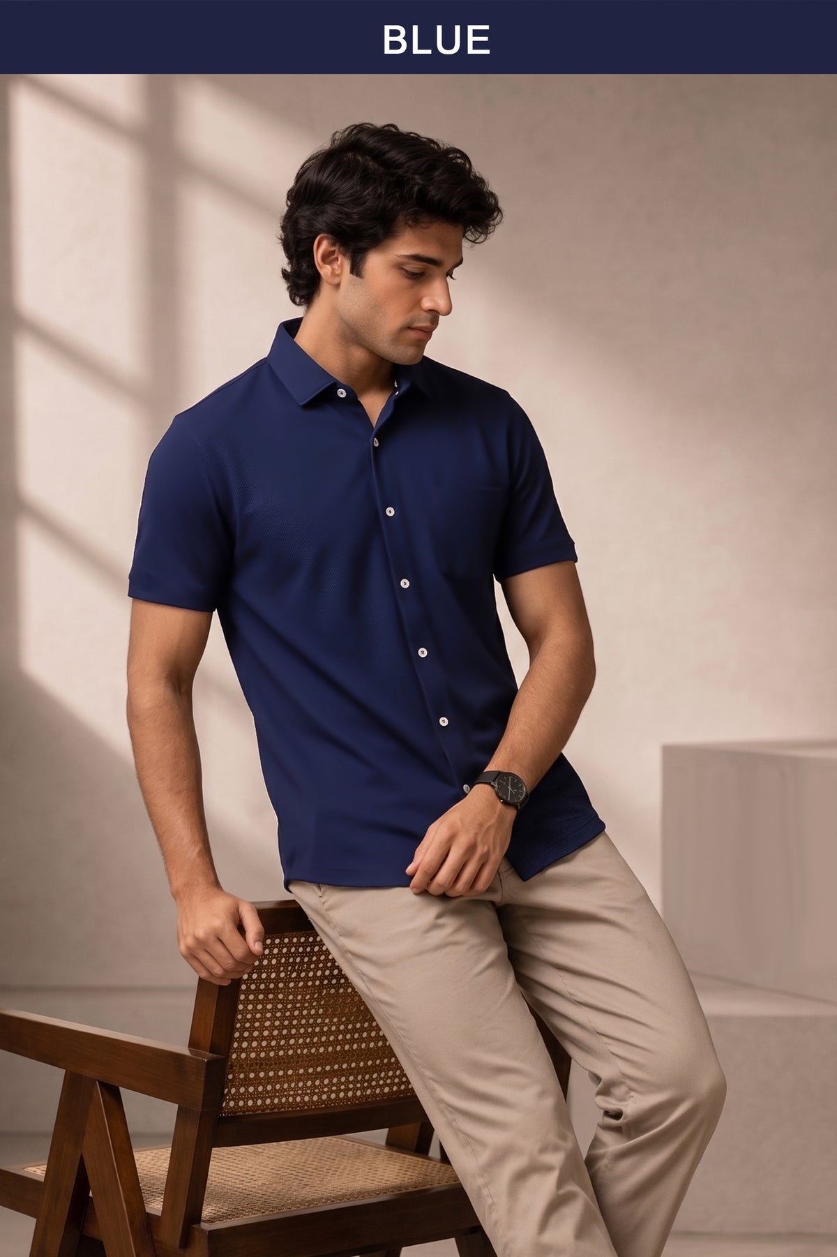 3 Pcs Combo Half Sleeve Lycra Shirts - size 40-