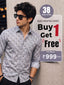 Buy 1 get 1 free - Rixo Printed Shirt -38 Size (Full Sleeve)