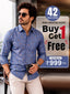 Buy 1 get 1 free - Rixo Printed Shirt -42 Size (Full Sleeve)