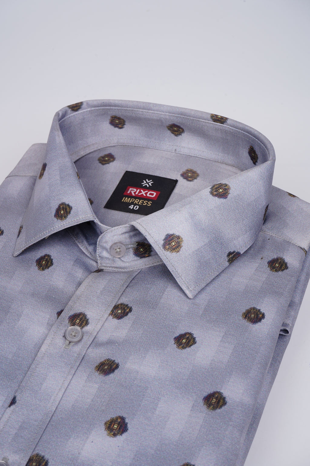Buy 1 get 1 free - Rixo Printed Shirt -38 Size (Half Sleeve)