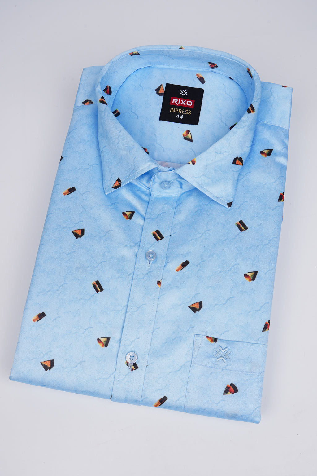 Buy 1 get 1 free - Rixo Printed Shirt -38 Size (Full Sleeve)
