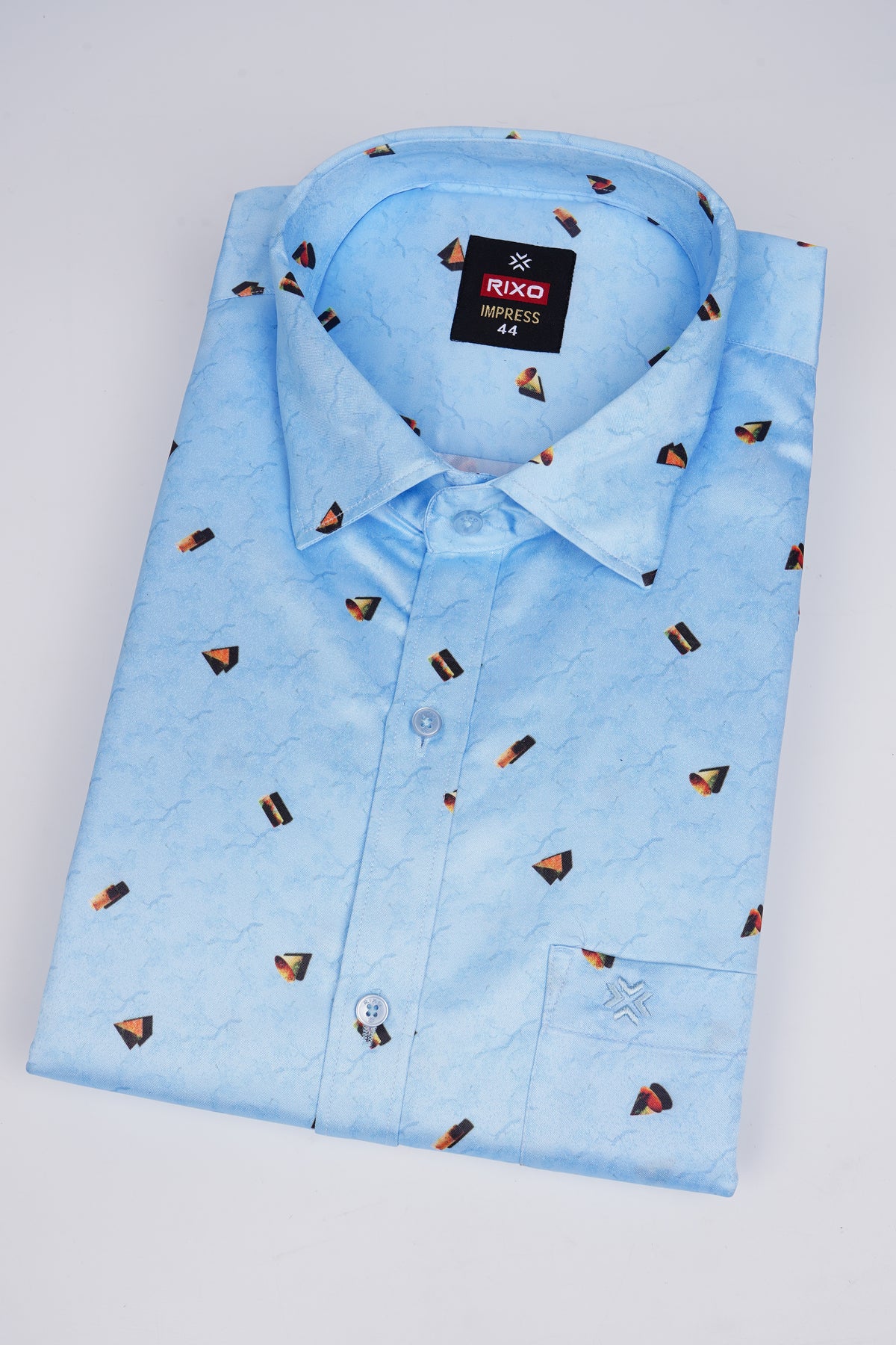 Buy 1 get 1 free - Rixo Printed Shirt -38 Size (Full Sleeve)