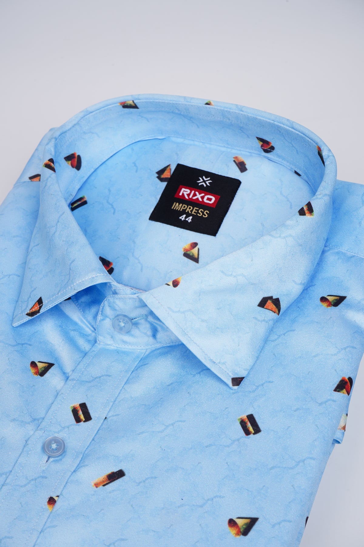 Buy 1 get 1 free - Rixo Printed Shirt -38 Size (Half Sleeve)