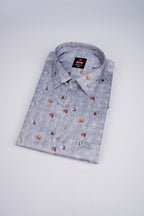 Buy 1 get 1 free - Rixo Printed Shirt -38 Size (Full Sleeve)