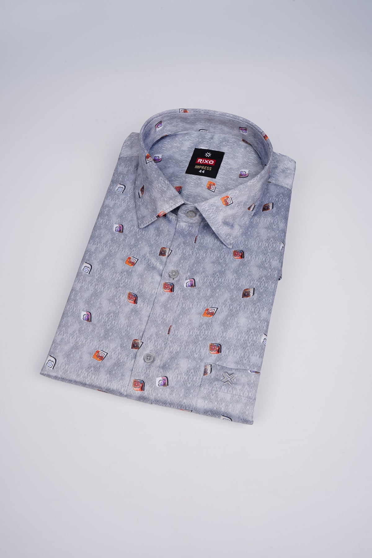 Buy 1 get 1 free - Rixo Printed Shirt -38 Size (Half Sleeve)
