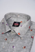 Buy 1 get 1 free - Rixo Printed Shirt -38 Size (Full Sleeve)