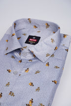 Buy 1 get 1 free - Rixo Printed Shirt -38 Size (Half Sleeve)