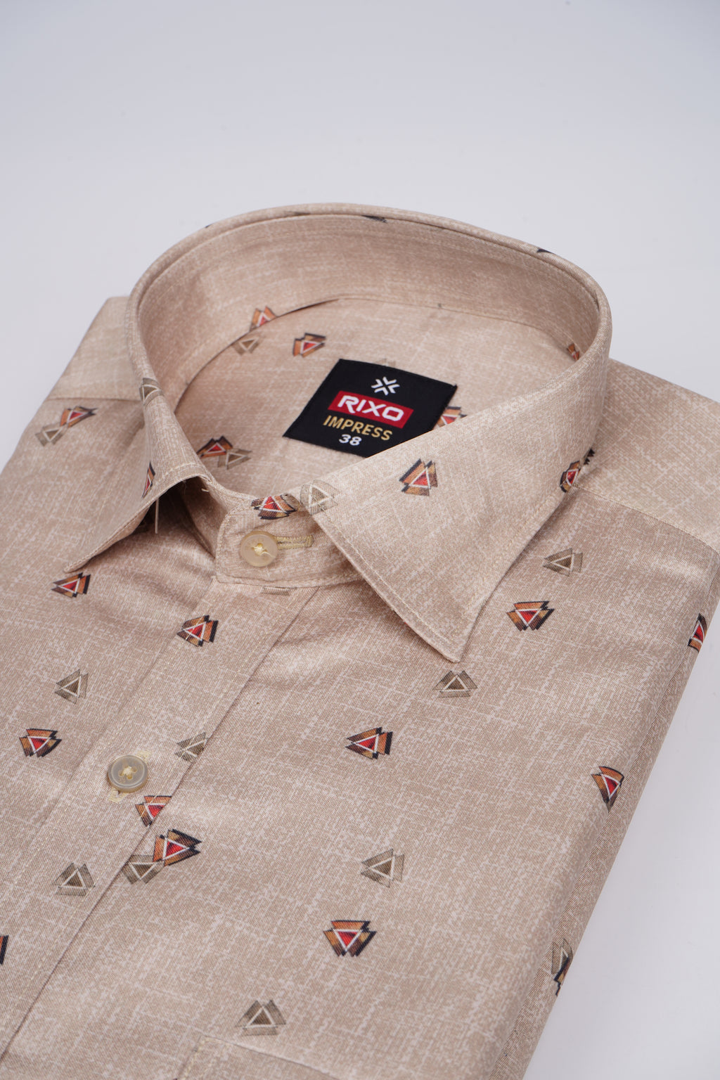 Buy 1 get 1 free - Rixo Printed Shirt -38 Size (Half Sleeve)