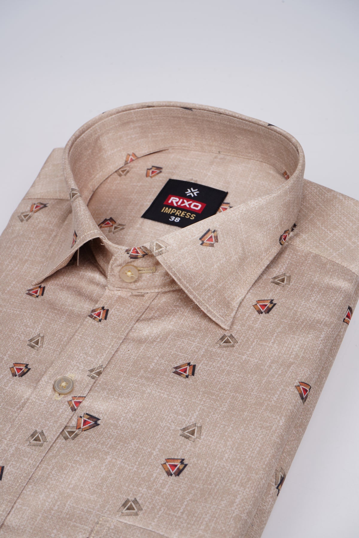 Buy 1 get 1 free - Rixo Printed Shirt -38 Size (Half Sleeve)