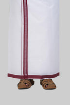 Colour Catch Maroon Single Set – Half Sleeve Shirt + Dhoti Set