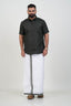 Colour Catch Dark Olive Green Single Set – Half Sleeve Shirt + Dhoti Set