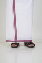 Colour Catch Dusty Rose Single Set – Full Sleeve Shirt + Dhoti Set