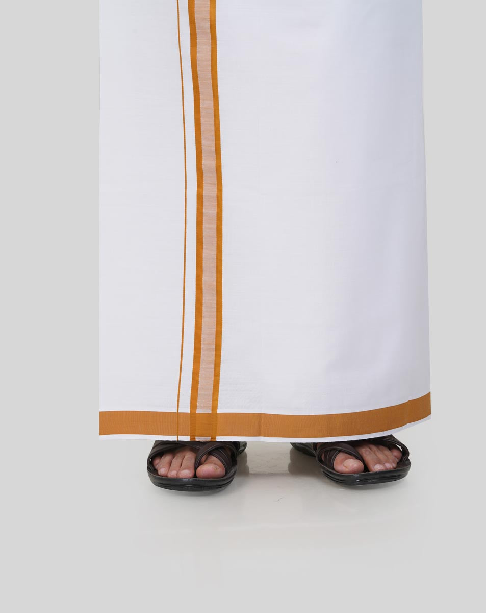 Colour Catch Mustard Gold Single Set – Half Sleeve Shirt + Dhoti Set