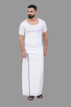 Magic Vest RNS – Men’s Classic Round Neck Sleeve Inner Vest – White